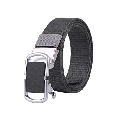 China Fashion and Casual Fabric Woven Belt A1196 Outdoor Webbing Braided Quick Dry Straps No Holes Sash Belt Nylon Alloy Buckle Automatic Belts for sale