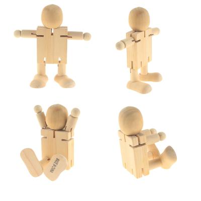 China China deformed wooden robot baby joint activity child creative educational toy for sale