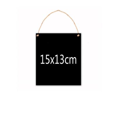 China Modern and simple creative handmade wooden blackboard message density small pendant house number store decoration welcome house number for sale