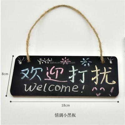 China Eco-Friendly Shop American Online Wood Crafts Sale Small Village Blackboard for sale