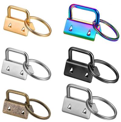 China Metal factory wholesales 32mm key FOB hardware with key ring for sale