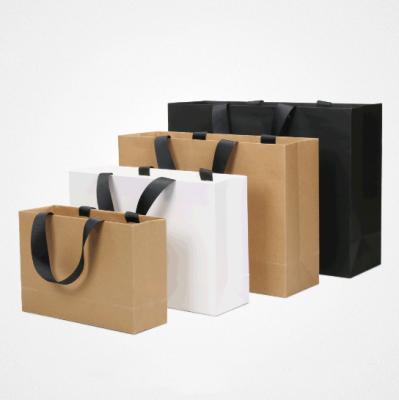 China High Quality Recycled Materials Factory Sale Kraft Paper Tote Bag Custom Brown Kraft Paper Bags for sale