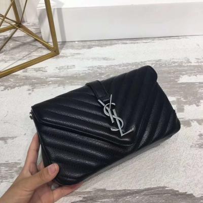 China Saint Laurent lambskin shoulder Original Hardware Ykk Pull Head, Cabinet Uses Special logo special women's handbag for sale