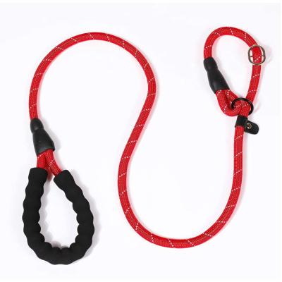 China Reflective Strong Rope Heavy Duty P Chain Dog Collar Combo Leash for sale