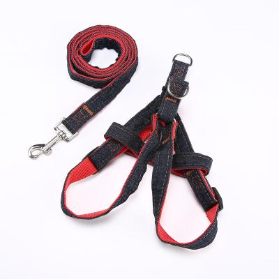 China Quick Release Nylon Custom No Pull Dog Harness and Leash Set for sale