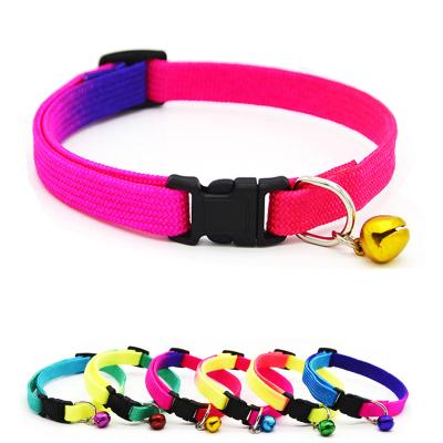 China Padded Chasing Color Bell Cat Collars for sale