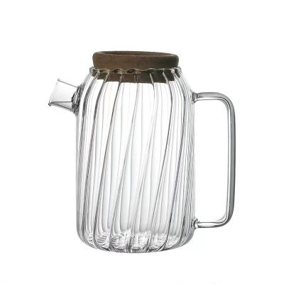 China Sustainable High Capacity Thickened High Temperature Resistant Glass Cold Kettle for sale