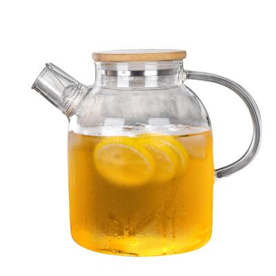 China Sustainable High Capacity Thickened High Temperature Resistant Glass Cold Kettle for sale