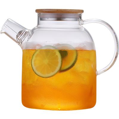 China Sustainable High Capacity Thickened High Temperature Resistant Glass Cold Kettle for sale