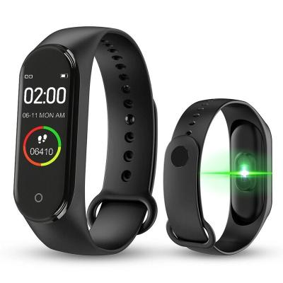 China APP Bluetooth Control Most Popular M3 M4 M5 Smart Watch Band Heart Rate Wristband Fitness Tracker M4 Smartwatch Wristband Monitor For iPhone for sale