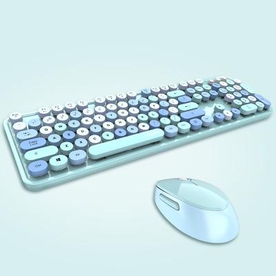 China Wholesale Customized Waterproof Cute Office Worker Gaming Keyboard 2.4G Wireless Mouse Combos for sale