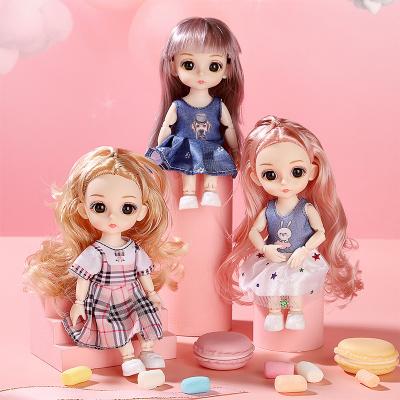 China Evade glue Wholesale Girls Toys Doll Change Clothes 17CM Princess Doll Clothes dress Accessories for sale