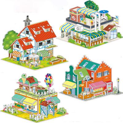 China DIY TOY Wholesale DIY Children's Puzzle 3D Three Dimensional Puzzle Model Paper Puzzle Toys for sale