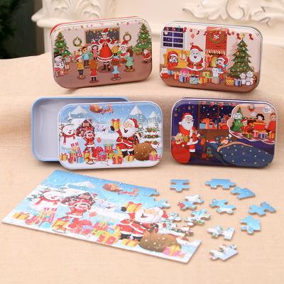 China DIY TOY Best Selling Christmas Gift Children's DIY Puzzle Christmas Wooden Puzzle Toy for sale