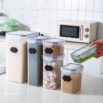 China Folding wholesale Food Storage Containers Sets  Airtight Plastic Cereal Container Box PP Food Storage Boxes for sale