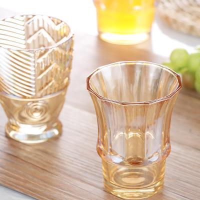 China Luxury Wholesale Glass Cup Koi Transparent Drinking Glass Household  Cup for sale