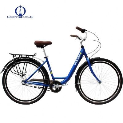 China 2017 steel new bicycle 21 speed hi-ten steel frame city bike clutch bikes for sale