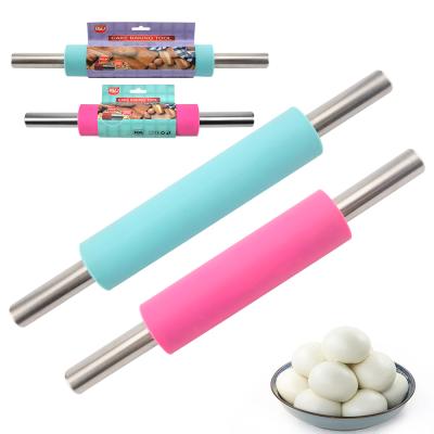 China 17 in. non-stick silicone pin. length of viable french roll of dough for bread and pizza for sale