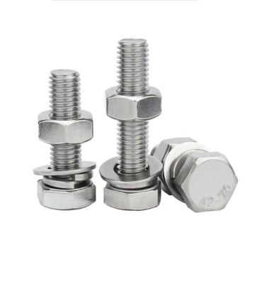 China Stainless Steel Factory Direct Sales Hex Head Cap Bolts Fast Delivery for sale