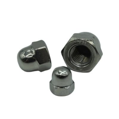 China Hot Selling Electrical Appliances Customized SS 304 201 Stainless Steel Industrial High Quality Hex Nuts With Cap for sale