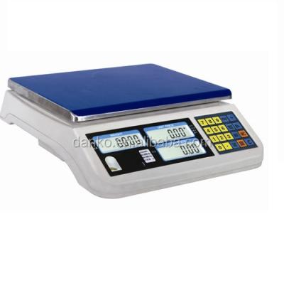 China Waterproof /washing/portable 30kg price scales calculating scale with printer excel pricing scales with pole for sale