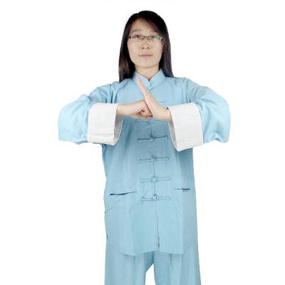 China Durable Chinese Traditional Red Taichi Kungfu Uniform For Women for sale