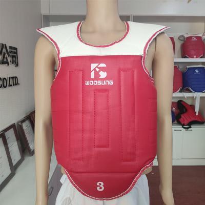 China PU Martial Arts Taekwondo Chest Breast Guards / Martial Arts Equipments (Standard) for sale