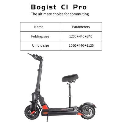 China Men Mexico Warehouse Honeywhale C1 Electric Scooter For Adults 500W With 10 Inch Aire Tires 43.5-56 Miles Max Speed ​​21.7 M/H for sale