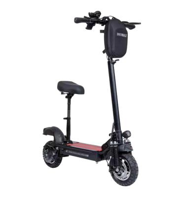 China E5S Unisex Electric Foldable Scooter 600W 45KM Electric Scooter 2 Wheel Electric Offroad Adult With Seat&Bag 10Inch Big Tire for sale