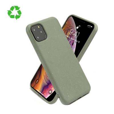 China 1 Wheat Customizable Shockproof Phone Case Eco-Friendly Straw Recyclable 100% Biodegradable For Iphone 13 Se 12 Biodegradable Phone Case for sale