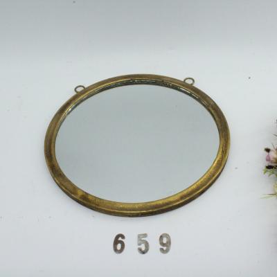 China Sustainable Wholesale Round Wall Mirror Vintage Glass Metal Mirror For Home for sale