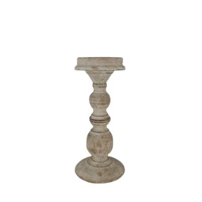 China European wholesale antique iron pillar candle holder for sale