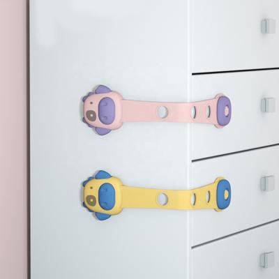 China New Design 3M Multifunctional Adjustable Strap Kids Child Resistant Baby Safety Safeties For Cabinets Drawers for sale