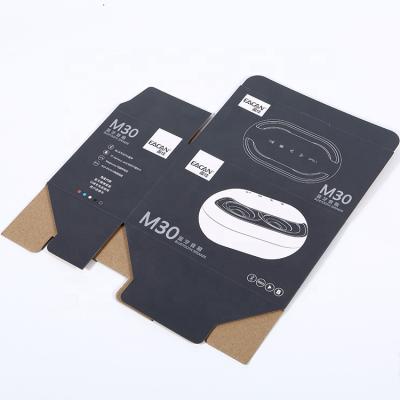 China China Recyclable Suppliers Customized Black Flip Cover Packaging Paper Packaging Box For Electronics Product for sale