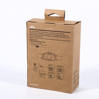 China Recyclable Custom Design Electronic Products Packaging Paper Box With Ear Blow for sale