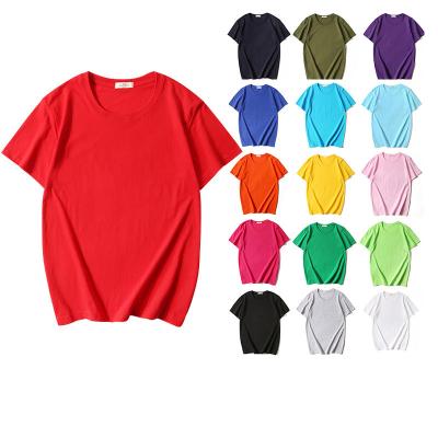 China Anti-wrinkle wholesale price plus colorful white LOGO Cotton Tshirt Unisex High Quality Custom Size Cotton Tshirt for sale