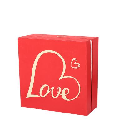 China Custom Logo Premium Square Recyclable Shaped Red High End Cheap Folding Candle Boxes Packaging for sale