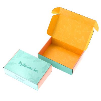 China Recyclable Customized Square Shape Surprise Mystery Box Paper Shipping Cartons Mystery Box for sale