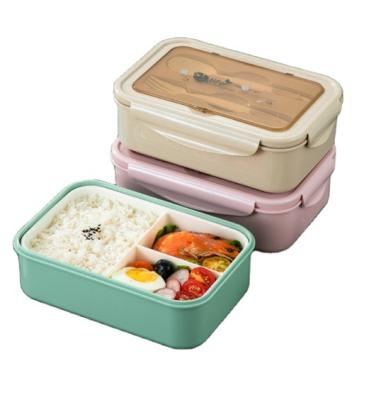 China Eco Friendly Disposable Airtight Plastic Tiffin Glass Bpa Free Meal Prep Microwave Bento Lunch Box With Dividers for sale