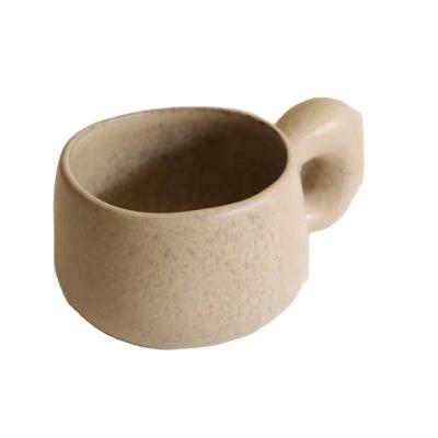 China Viable Wholesale Reusable Matte Tea Milk Cup Porcelain Cappuccino Ceramic Coffee Mug for sale