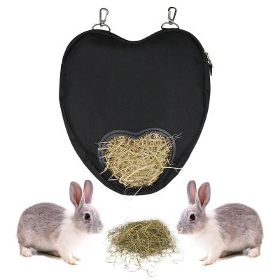 China Travel Thatch Border Breathable Heart Shaped Amazon Bag New The Same Spot Cute Pet Rabbit Feeding Bag for sale