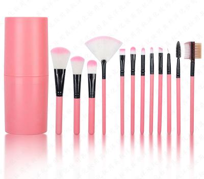 China 12 Pcs New Design Flat Brush 2021 High Quality Makeup Brush Kit Vegan Makeup Brushes Professional Private Label Makeup Set Brush for sale