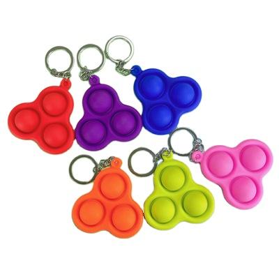 China Other Educational Toys Pop Silicone Mini Stress Relief Hand Toys Stirring Head Push Noise Chain Bubble Stir Sensory Toy for sale