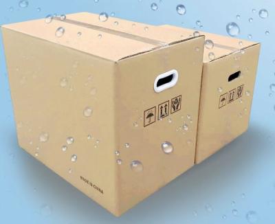 China Recycled materials customized high quality paper cardbaord carton with handle for house moving for sale