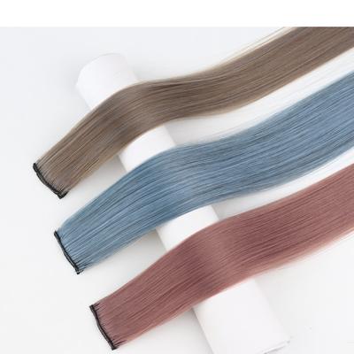 China Straight Hair Extension Straight Hair Seamless Hanging Ears Dyed Invisible Wig Wholesale for sale