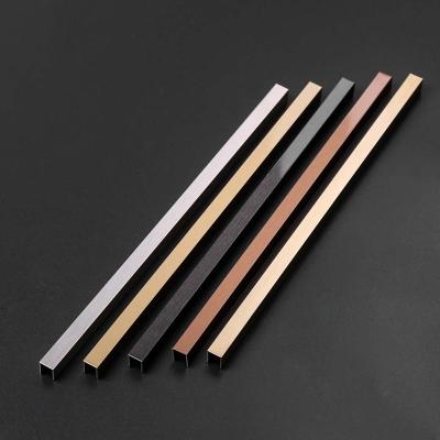 China Modern U Profile SS Glass U Shaped Channel Outdoor Window Stainless Steel Tile Trim For Steel Mirror for sale