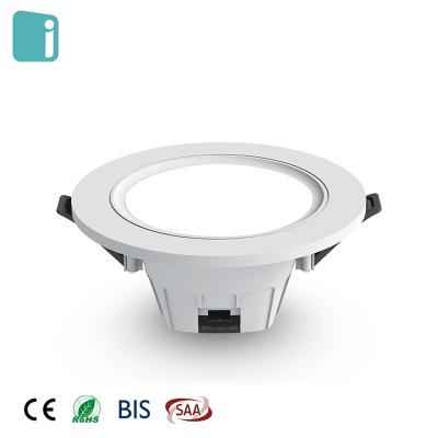 China China supply modern plastic product indoor recessed round downlight ceiling frames approved led downlight price for sale