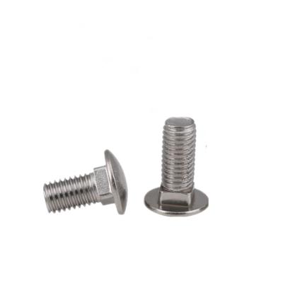 China Stainless Steel Fasteners DIN 603 Stainless Steel Carriage Head Around Head Bolt And Hex Nuts for sale