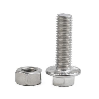 China Wholesale Hexagon Flange Steel Bolt And Nut Stainless Steel From China Factory Manufacture Price for sale