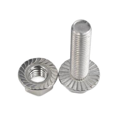 China M6 M8 M10 M12 M14 M16 M20 Stainless Steel Hot Dip Galvanized Stainless Steel Flange Bolt Galvanized for sale